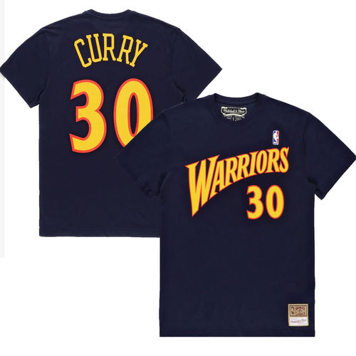 Golden State Warriors Stephen Curry t-paita, Mitchell & Ness