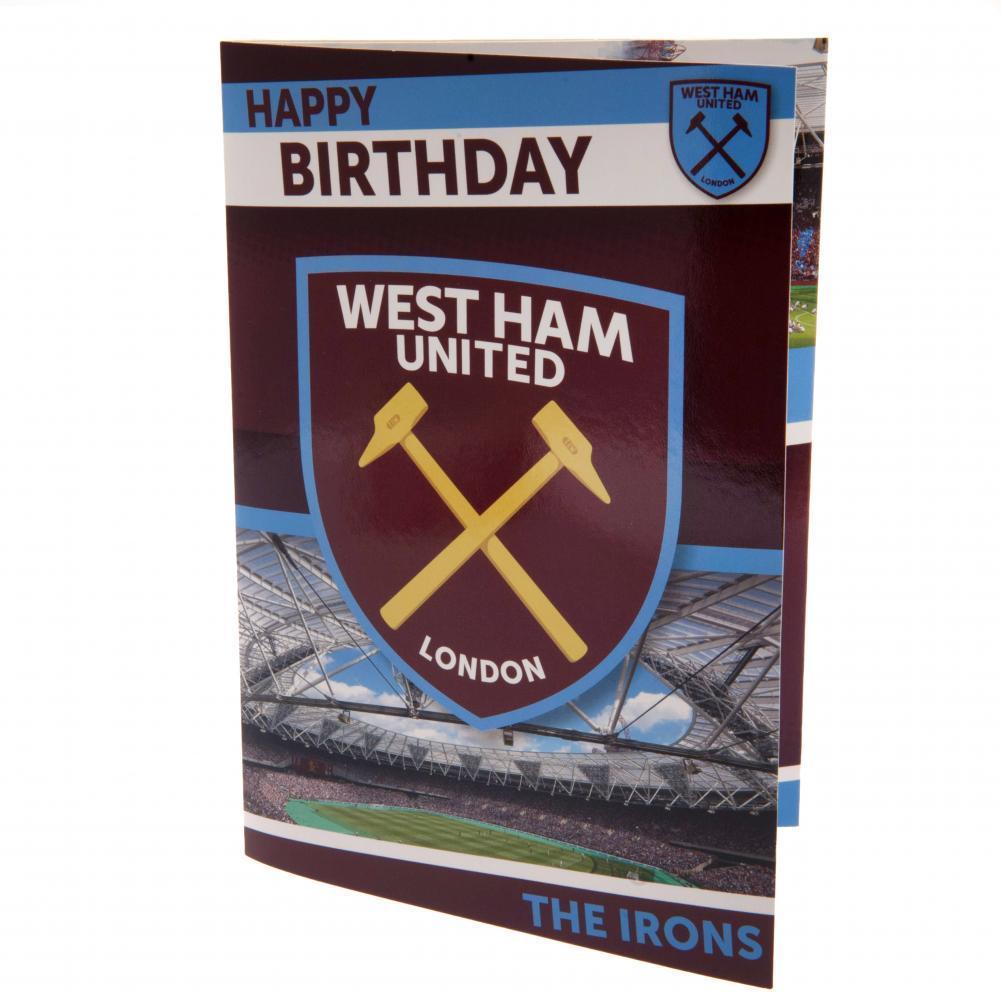 West Ham United F.C. Musical Birthday Card
