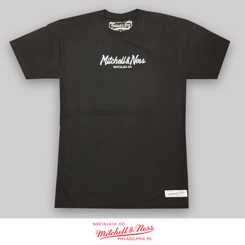 Mitchell & Ness Pinscript t-paita Black