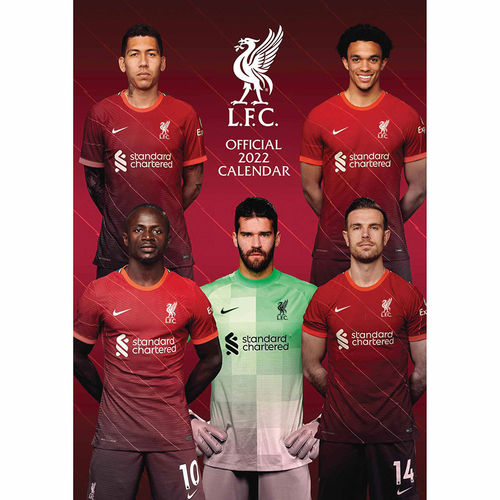 Liverpool FC Calendar 2022