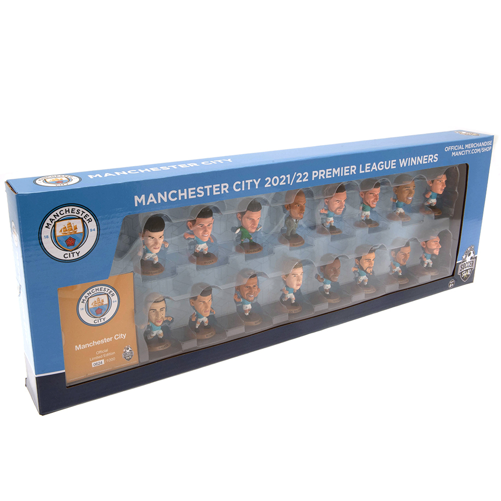 Manchester City FC SoccerStarz Premier League Champions 2022 Team Pack