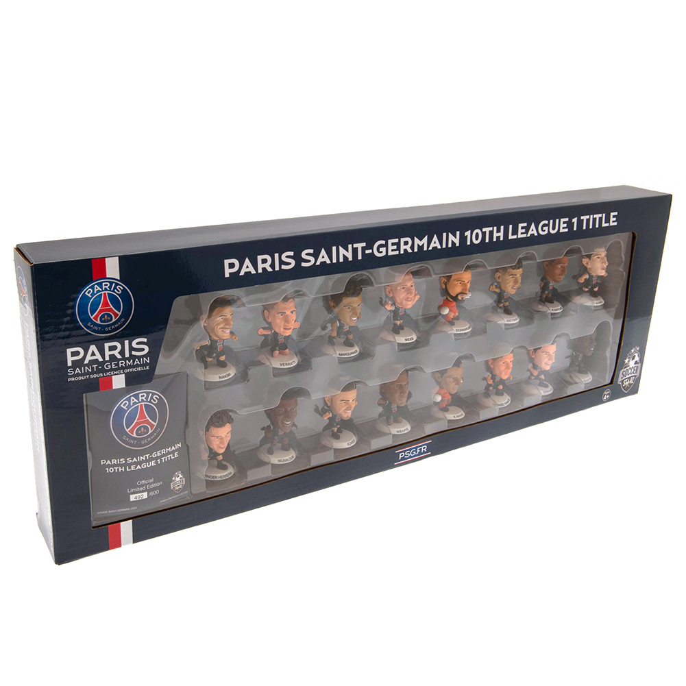 Paris Saint Germain FC SoccerStarz League Winners 16 Player Team Pack